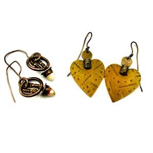 Thomas Mann Bronze Vintage Earring Lot